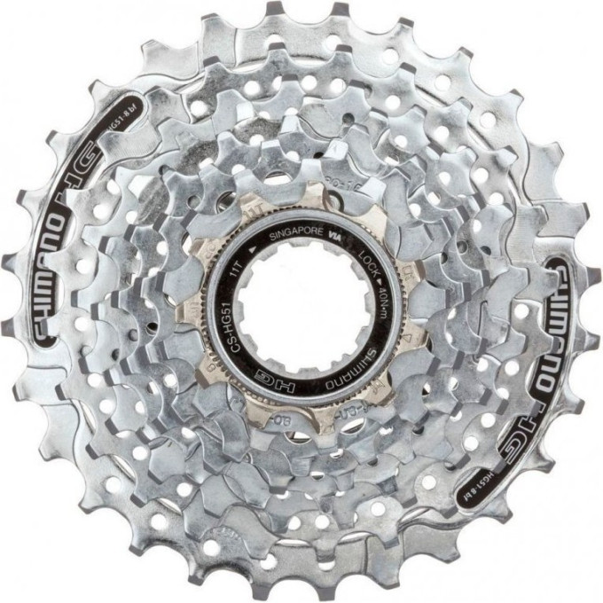 Кассета SHIMANO ALIVIO HG51, 8 скоростей, 11-28 ECSHG518128