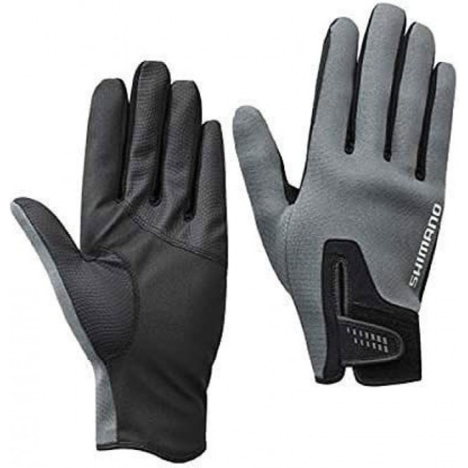 Перчатки SHIMANO GL-095Q серый, размер L 5YGL095QE5